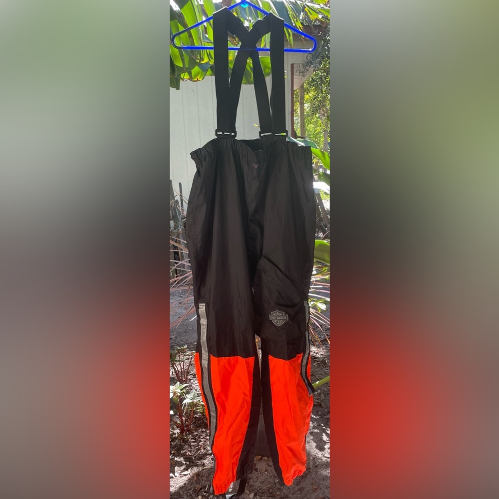 Harley Davidson all weather rain nylon pants size Large